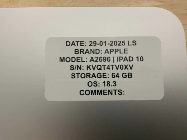 Apple ipad 10 | a2696 tablet - afbeelding 5 van  9