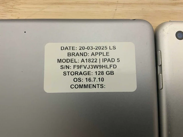 Apple ipad 5 a1822 / a1823 tablet (8x) - afbeelding 5 van  10
