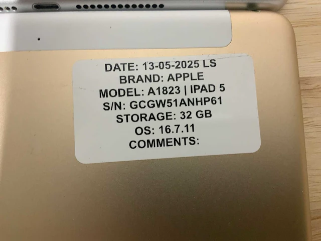 Apple ipad 5 a1822 / a1823 tablet (8x) - afbeelding 7 van  10