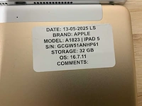Apple ipad 5 a1822 / a1823 tablet (8x) - afbeelding 7 van  10
