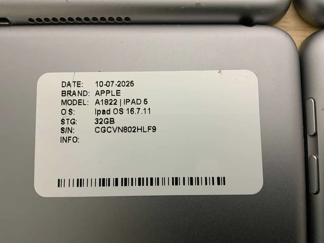Apple ipad 5 a1893/a1954 tablet (7x) - afbeelding 9 van  9
