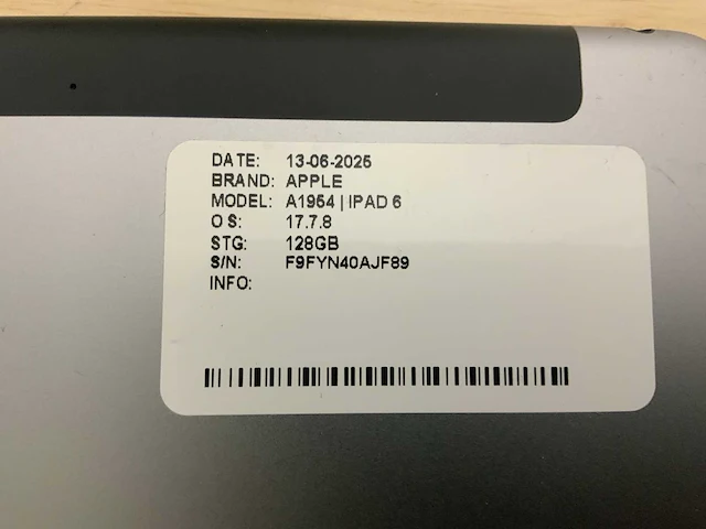 Apple ipad 5/6 a1893 a1822 a1954 tablet (6x) - afbeelding 4 van  8