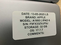 Apple ipad 5/6 a1893 a1822 a1954 tablet (6x) - afbeelding 6 van  8