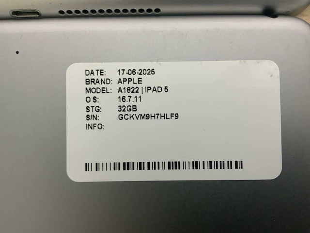 Apple ipad 5/6 a1893 a1822 a1954 tablet (6x) - afbeelding 8 van  8