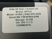 Apple ipad 5/6 a1893 a1823 a1893 tablet (6x) - afbeelding 7 van  11
