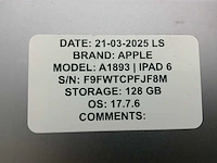 Apple ipad 5/6 a1893 a1823 a1893 tablet (6x) - afbeelding 8 van  11