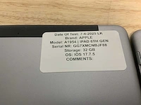 Apple ipad 6th gen a1954 tablet (3x) - afbeelding 3 van  6