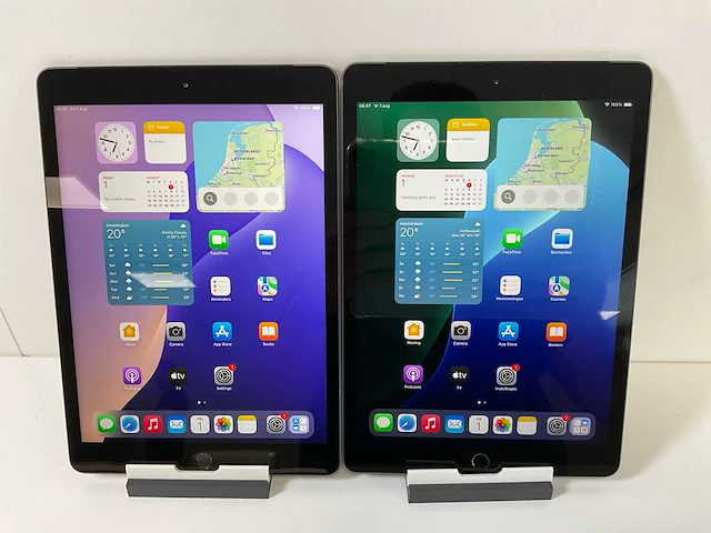 Apple ipad 7th gen - wifi + cellular - 128 gb - space gray (2x) - afbeelding 1 van  7