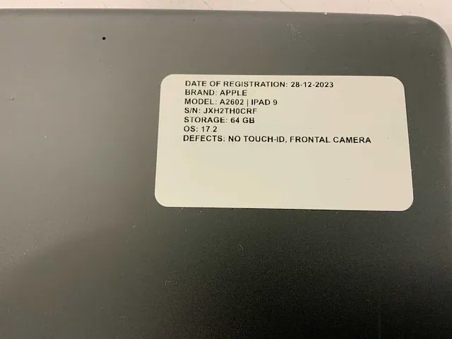 Apple ipad 9 - a2602 tablet - afbeelding 3 van  4