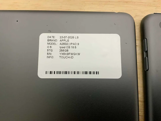 Apple ipad 9 a2602 tablet (2x) - afbeelding 3 van  6