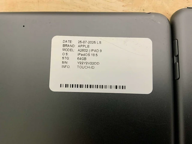 Apple ipad 9 a2602 tablet (2x) - afbeelding 5 van  6