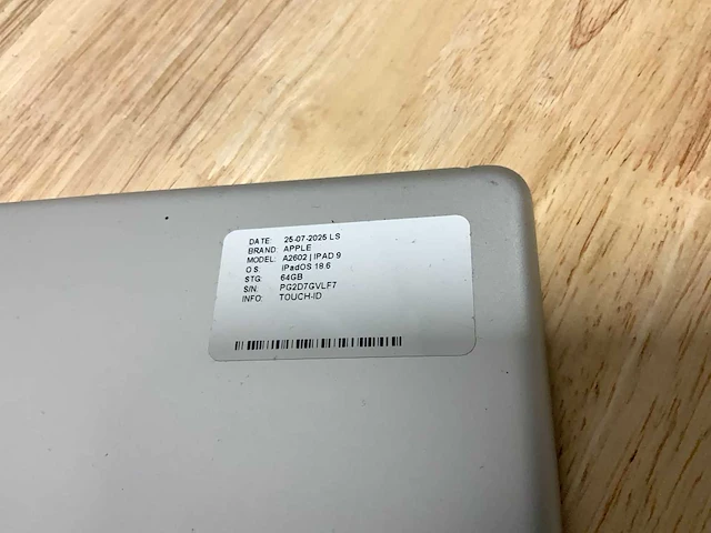 Apple ipad 9 a2602 tablet - afbeelding 4 van  7