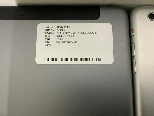 Apple ipad air 1 & 2 tablet (13x) - afbeelding 8 van  14