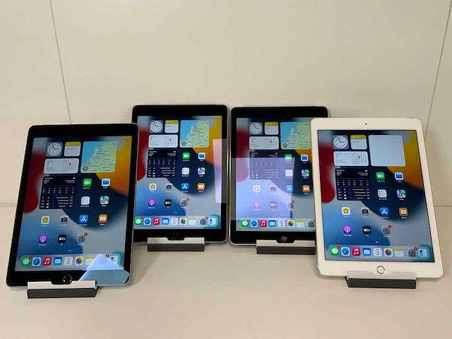 Apple ipad air 2 - wi-fi & cellular - 64 gb - space gray / gold (4x) - afbeelding 1 van  4