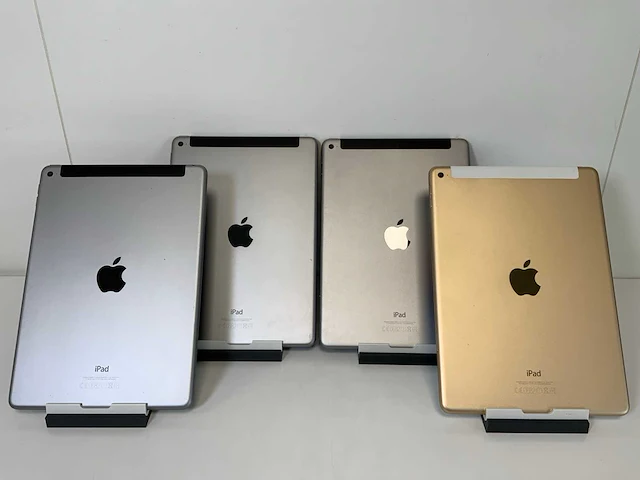 Apple ipad air 2 - wi-fi & cellular - 64 gb - space gray / gold (4x) - afbeelding 4 van  4
