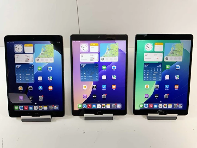 Apple ipad air 3rd gen 10,5”, wifi + cellular - 64 gb / 256 gb - space gray (3x) - afbeelding 1 van  10