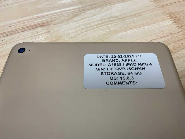 Apple ipad mini 4 a1538 tablet - afbeelding 2 van  3