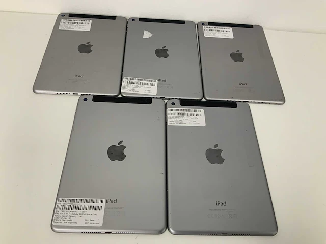 Apple ipad mini 4 wi-fi + cellular, 64gb, space gray (5x) - afbeelding 3 van  3