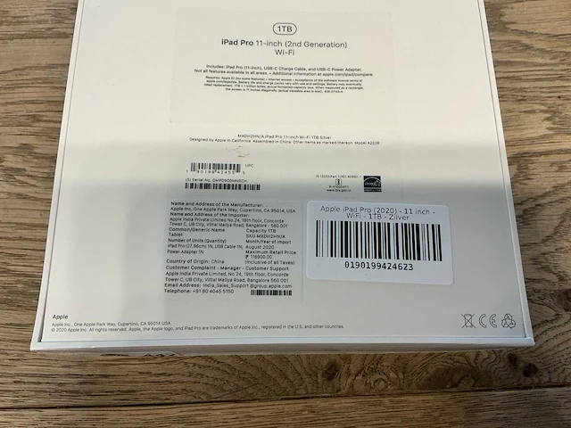 Apple ipad pro 11'' (2nd gen 2020) wifi 1tb silver - afbeelding 7 van  7