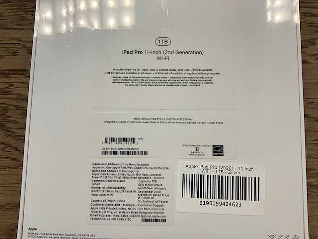 Apple ipad pro 11'' (2nd gen 2020) wifi 1tb silver - afbeelding 7 van  7