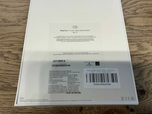 Apple ipad pro 11'' (2nd gen 2020) wifi 1tb spacegrey - afbeelding 8 van  8