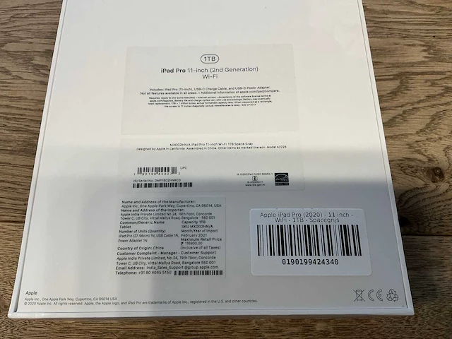 Apple ipad pro 11'' (2nd gen 2020) wifi 1tb spacegrey - afbeelding 8 van  8