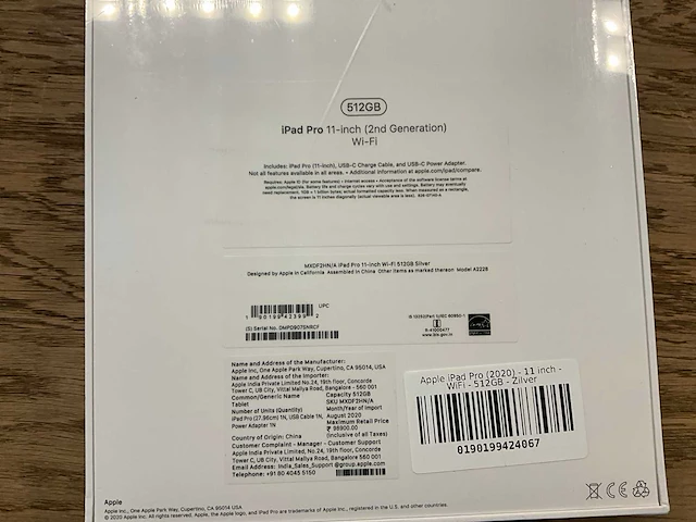 Apple ipad pro 11'' (2nd gen 2020) wifi 512gb silver - afbeelding 7 van  7