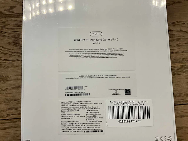 Apple ipad pro 11'' (2nd gen 2020) wifi 512gb spacegrey - afbeelding 8 van  8
