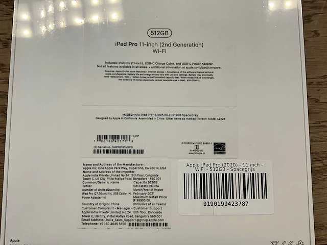 Apple ipad pro 11'' (2nd gen 2020) wifi 512gb spacegrey - afbeelding 8 van  8