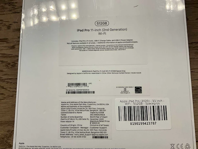 Apple ipad pro 11'' (2nd gen 2020) wifi 512gb spacegrey - afbeelding 8 van  8