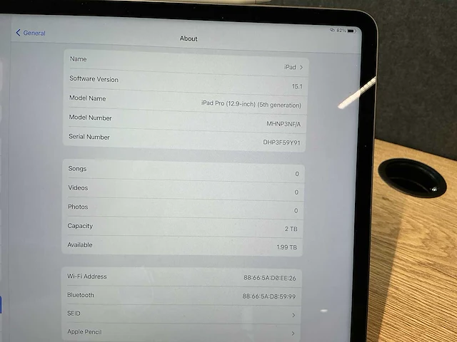 Apple ipad pro 12,9 (5th gen) 2tb tablet - afbeelding 7 van  7