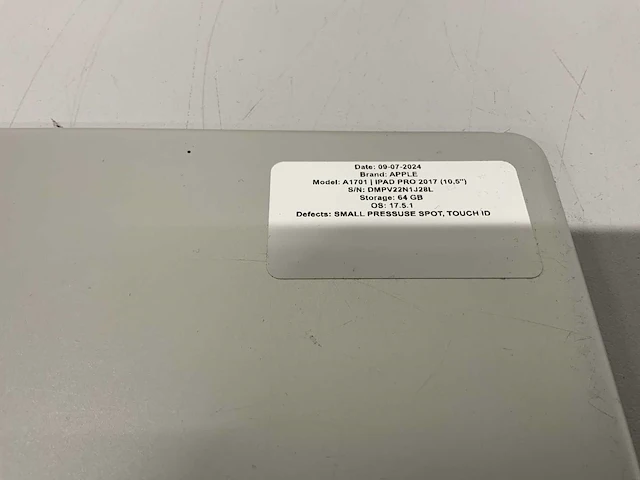 Apple ipad pro 2017 a1701 tablet - afbeelding 2 van  6