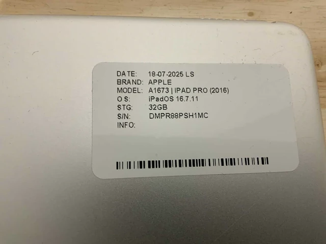 Apple ipad pro a1702/a1673 tablet (8x) - afbeelding 7 van  11