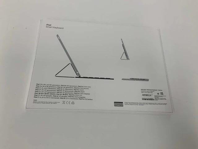 Apple ipad smart keyboard for 10.5-inch ipad pro (1st gen) ipad (7th and 8th gen) ipad air (3rd gen) qwertz german, black, mx3l2d/a - afbeelding 2 van  2