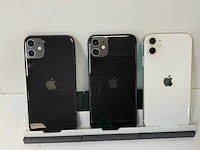 Apple iphone 11 - 128 gb - black / white (3x) - afbeelding 4 van  4