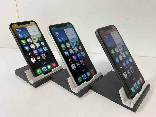 Apple iphone 11 - 256 gb - black / white (3x) - afbeelding 2 van  6