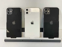 Apple iphone 11 - 256 gb - black / white (3x) - afbeelding 4 van  6