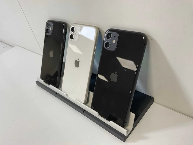 Apple iphone 11 - 256 gb - black / white (3x) - afbeelding 6 van  6