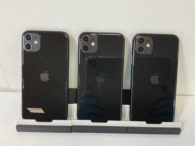 Apple iphone 11 - 64 gb - black (3x) - afbeelding 6 van  6