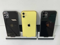 Apple iphone 11 - 64 gb / 128 gb - black / yellow (3x) - afbeelding 6 van  6