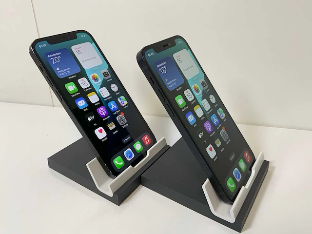 Apple iphone 12 - 128 gb - black (2x) - afbeelding 2 van  4