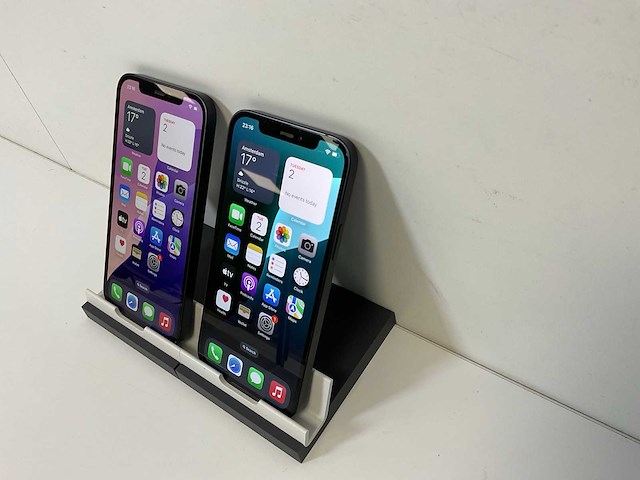 Apple iphone 12 - 128 gb - black (2x) - afbeelding 3 van  6