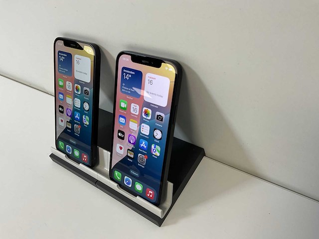 Apple iphone 12 - 128 gb - black (2x) - afbeelding 3 van  6