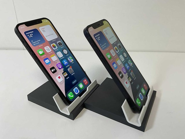 Apple iphone 12 - 128 gb - black (2x) - afbeelding 4 van  6