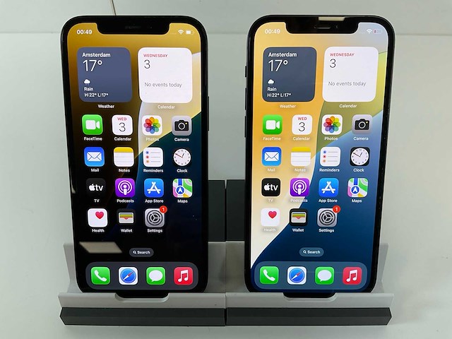 Apple iphone 12 - 128 gb - black (2x) - afbeelding 1 van  5