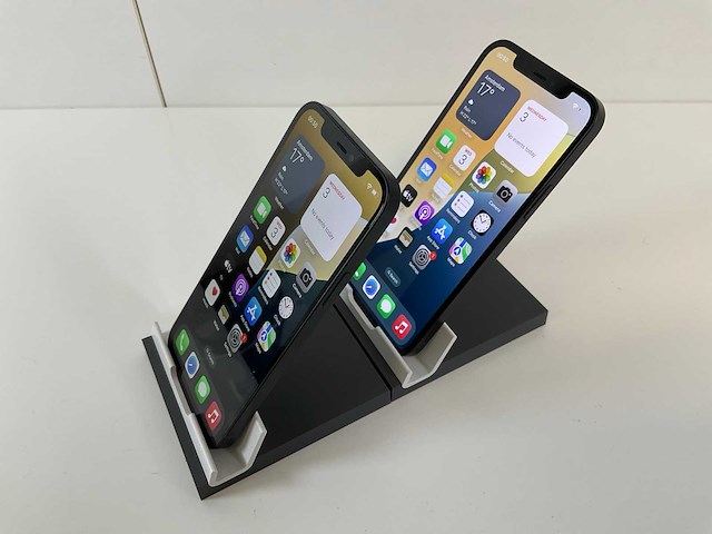 Apple iphone 12 - 128 gb - black (2x) - afbeelding 3 van  5