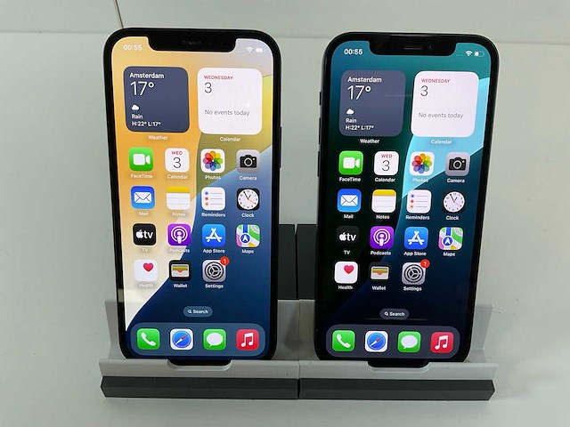 Apple iphone 12 - 128 gb - black (2x) - afbeelding 1 van  5