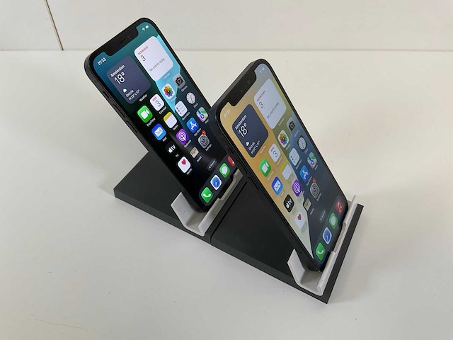 Apple iphone 12 - 128 gb - black (2x) - afbeelding 3 van  5