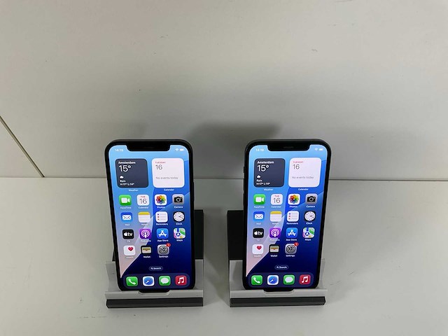 Apple iphone 12 - 128 gb - black (2x) - afbeelding 2 van  5