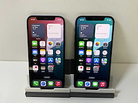 Apple iphone 12 - 128 gb - black / blue (2x) - afbeelding 1 van  6